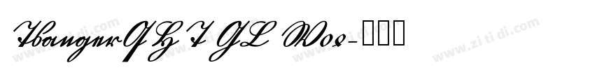 TsangerQHT GL W04字体转换